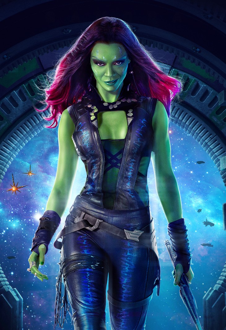 Zoe Saldana es Gamora